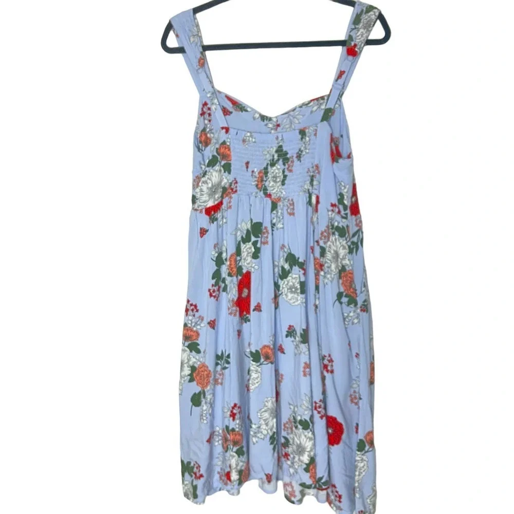 Torrid Floral Mini Challis Skater Dress Size 1X - Picture 3 of 12